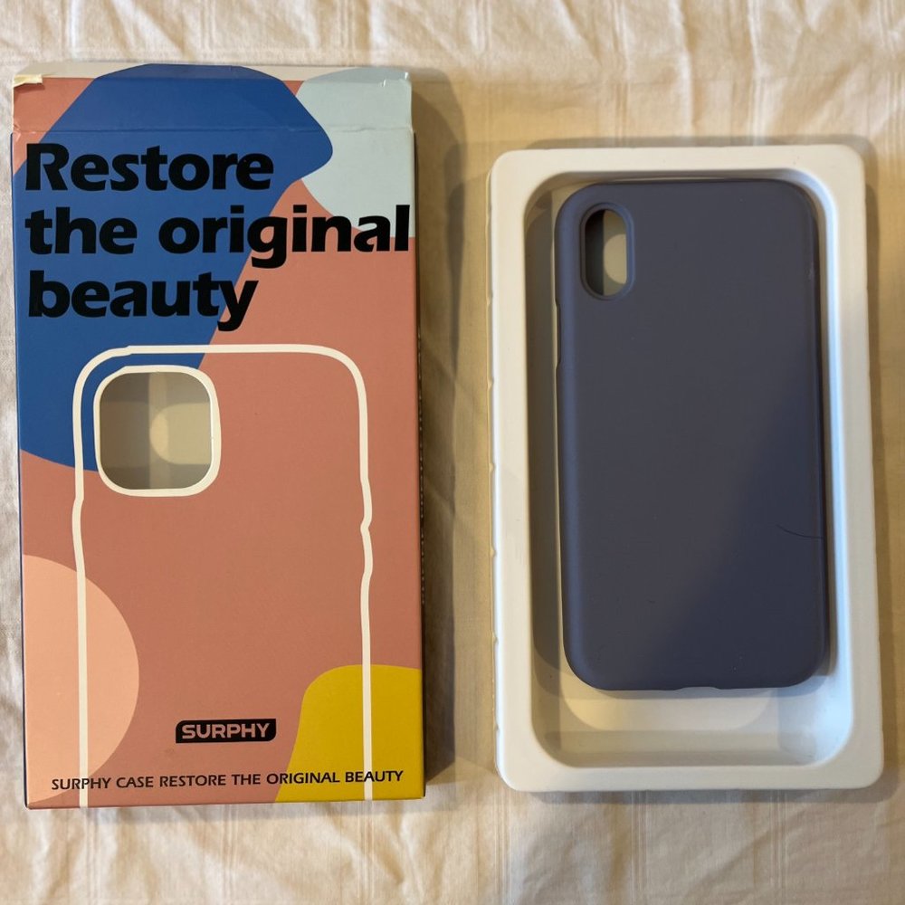 NEW Surphy iPhone Silicone Case in Lavender Gray